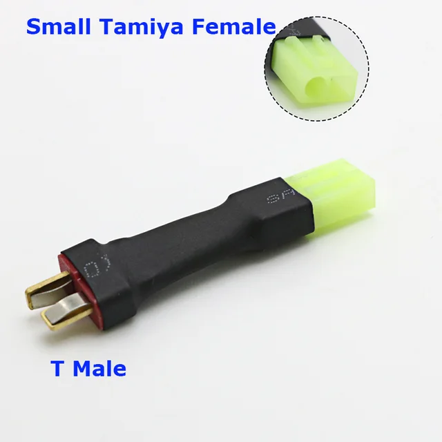 Deans T-plug male to Small Tamiya male adapter