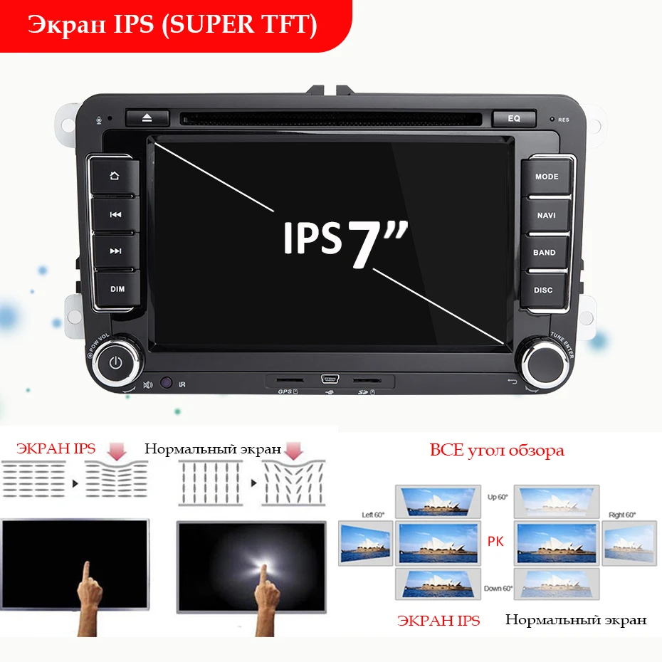 4G DSP ips 2 Din Android 9,0 автомобильный dvd мультимедийный плеер gps радио для VW/Volkswagen/GOLF 5 6/Polo/Passat/CC/B6/B7/Skoda/SEAT/Leon
