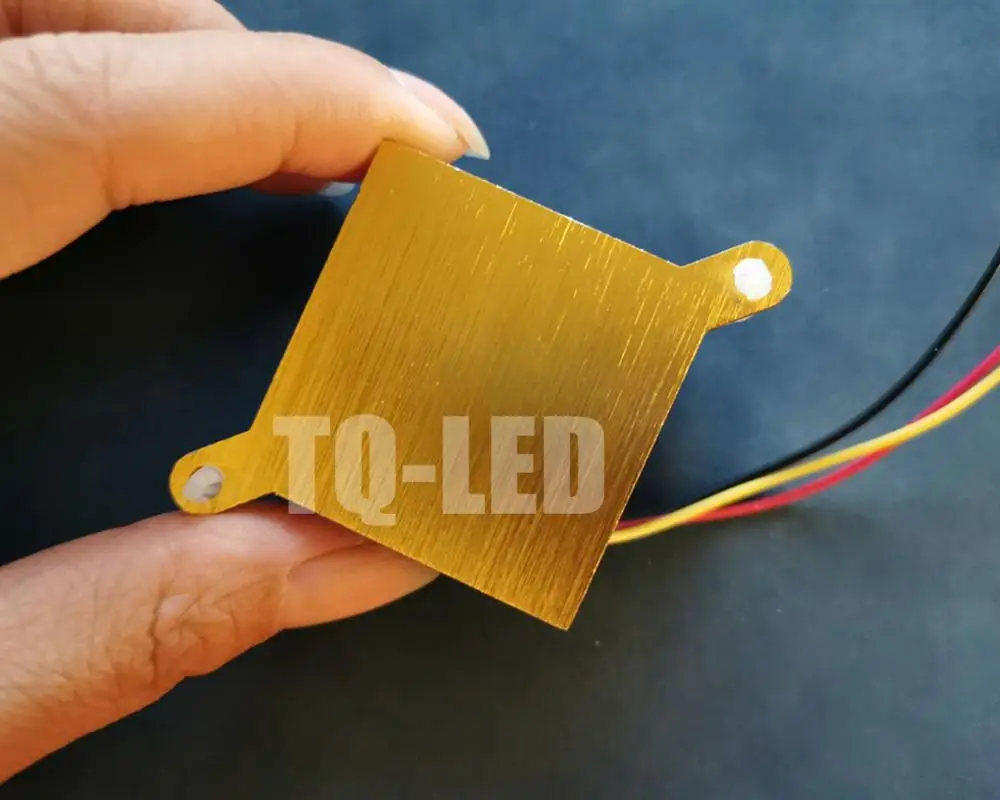 12 В алюминиевый светодиодный радиатор с вентилятором 3 Вт 5 10 20 светодиодное