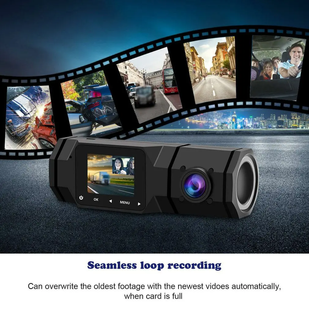 

1.5 Inch Screen Dash Cam 1080p Car Driving Recorder 1080P 140 Wide Angle Parking Motion Detection Tachograph
