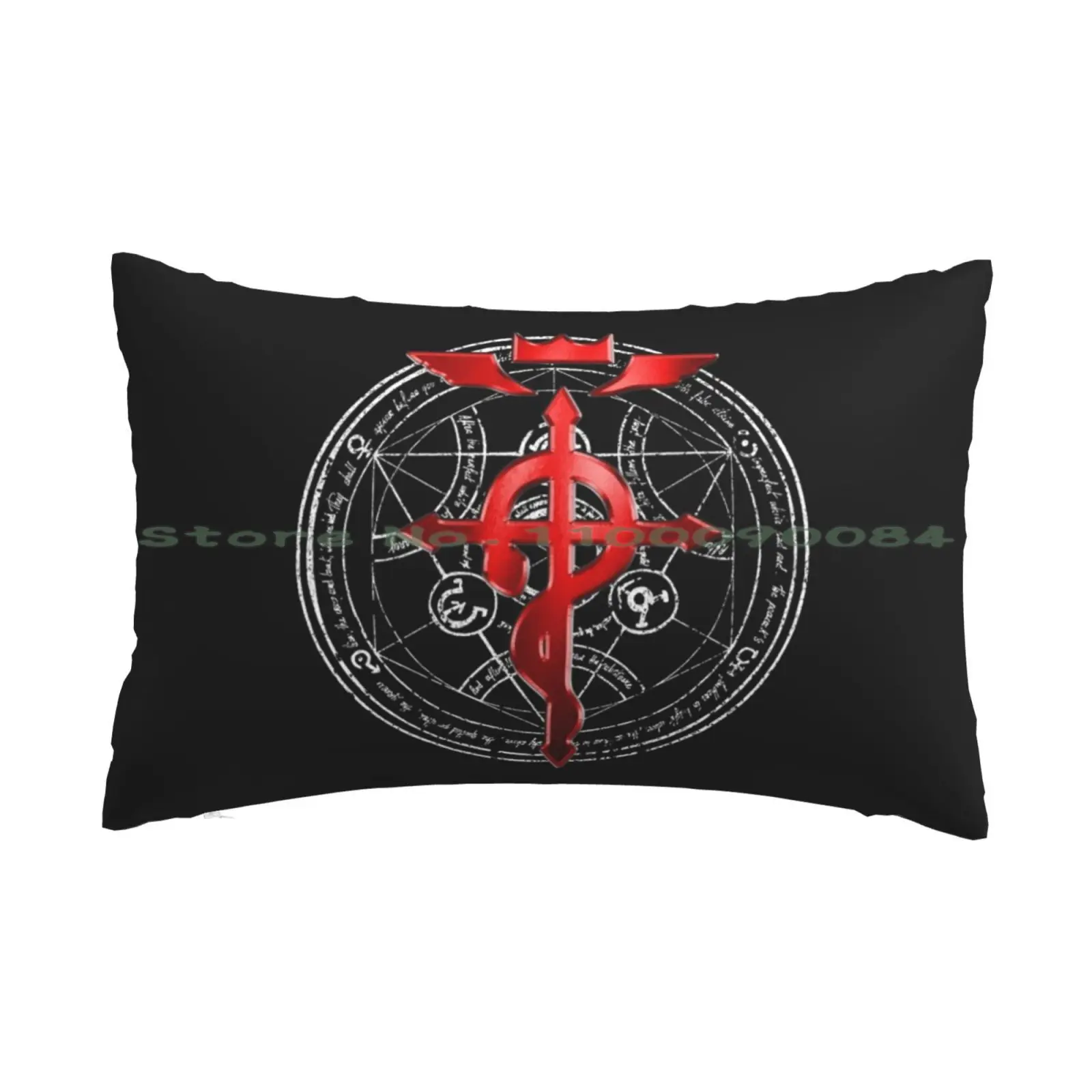 

Fullmetal Alchemist Transmutation Symbol Pillow Case 20x30 50*75 Sofa Bedroom Manga Homunculi Edward Elric Homunculus Ouroboros