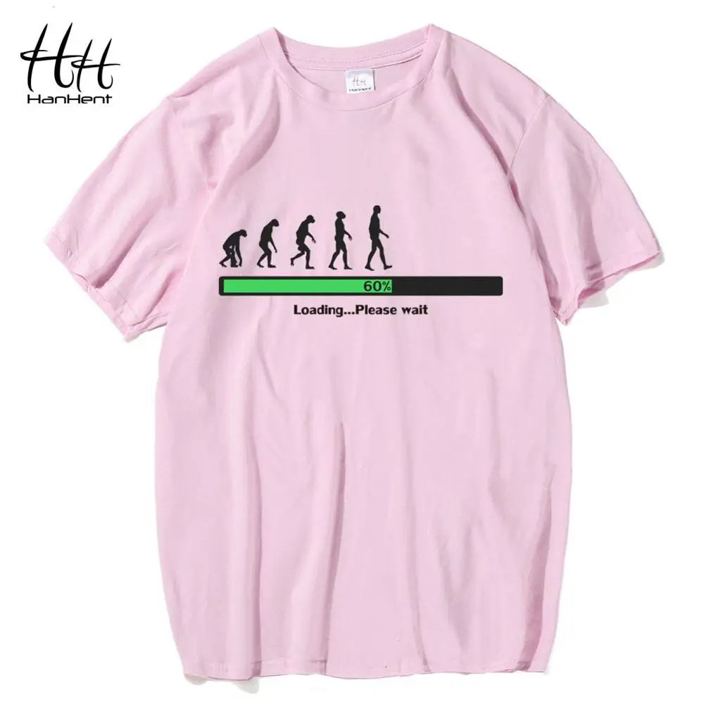 Новинка футболки HanHent evolution 100% хлопок топы с круглым вырезом Теория большого