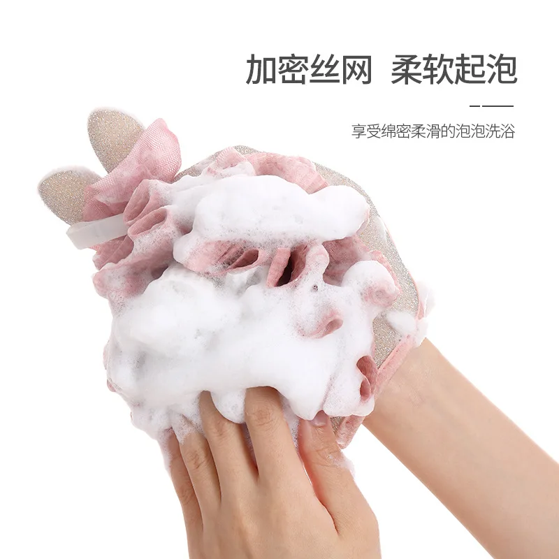 Банное полотенце Youpin с изображением кролика и медведя двухстороннее мягкое