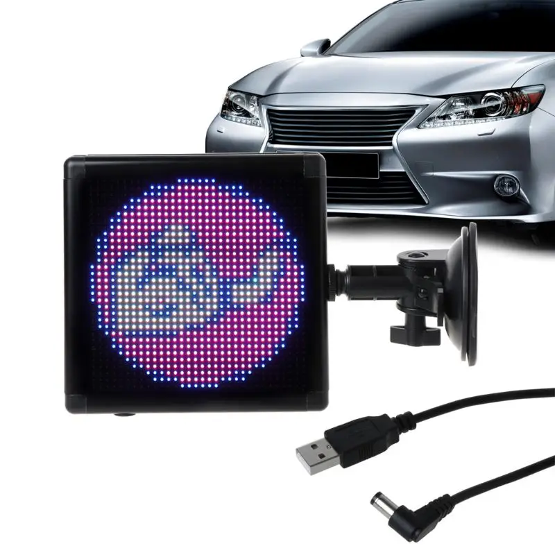 

Full-color Car Led Display Screen Visibility Wireless WiFi APP Remote Control