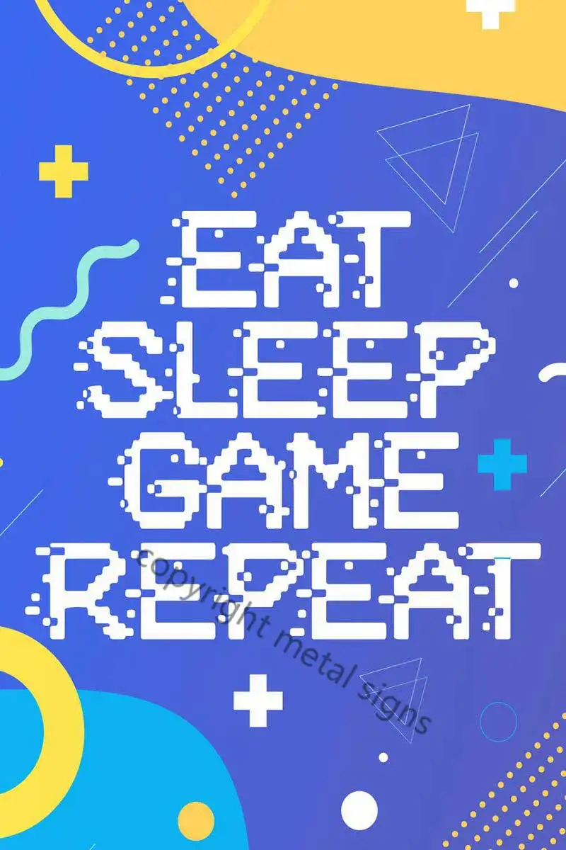 

Винтажная металлическая жестяная вывеска с цитатами для игровых игр, жестяные таблички, Настенный декор, неоновая вывеска в стиле ретро для...