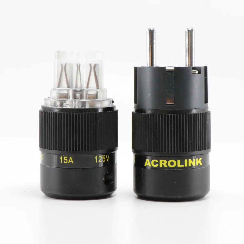 Пара Acrolink FP 03Eu крио вилка усилителя мощности звуковых частот Разъемы адаптер