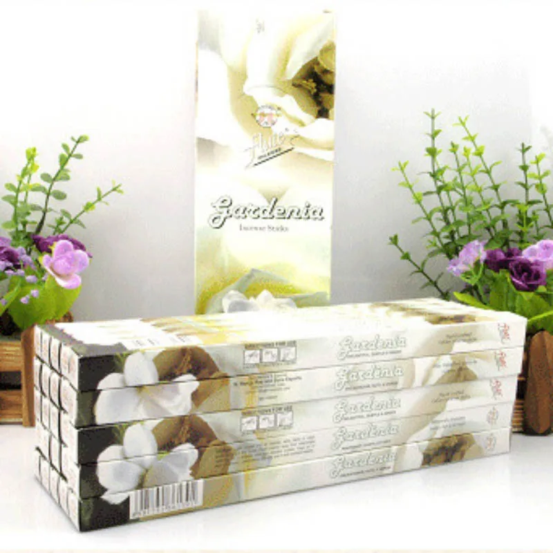 Gardenia Флейта 200 палочки/коробка мульти-стиль индийский Ладан палочки аромат палочки ручной работы Домашний Аромат Frank благовония шалфея палочки - Аромат: Gardenia