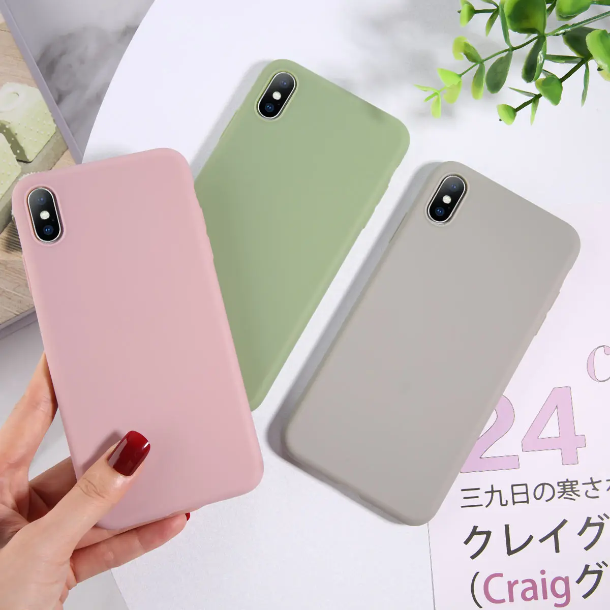 Moskado сплошной цвет мягкий силиконовый чехол для телефона iphone XS MAX XR X 8 7 6 6S Plus Funda Capa