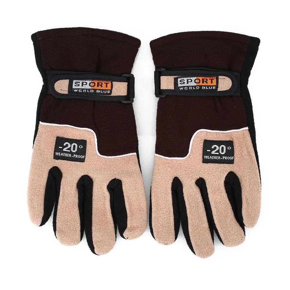 

Outdoor Motorcycle Gloves Cycling Gloves Fleece Finger Winter Hiking Men
