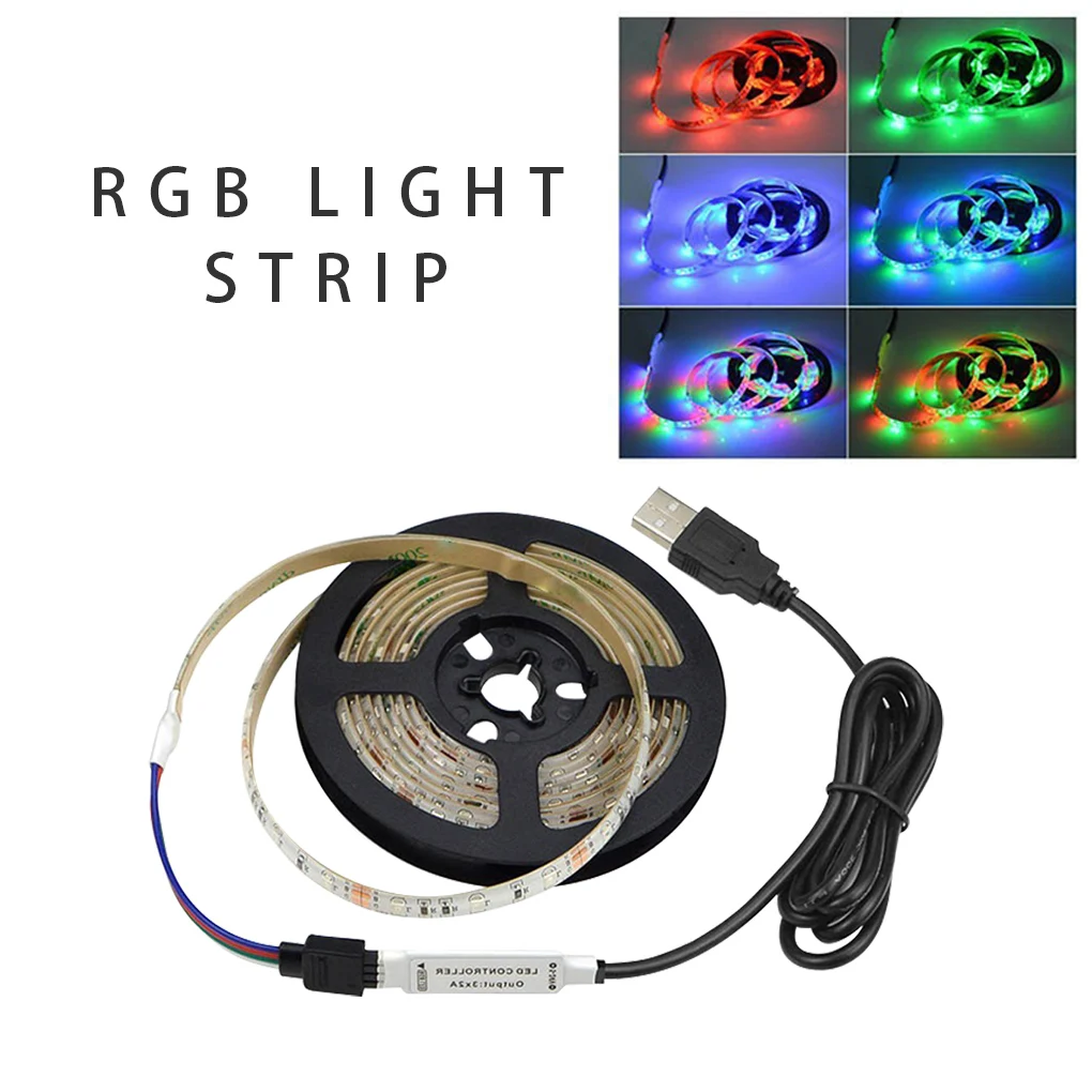 

USB LED Strip Light Lamp Belt TV Desktop PC Lighting Background Backlight Decoration