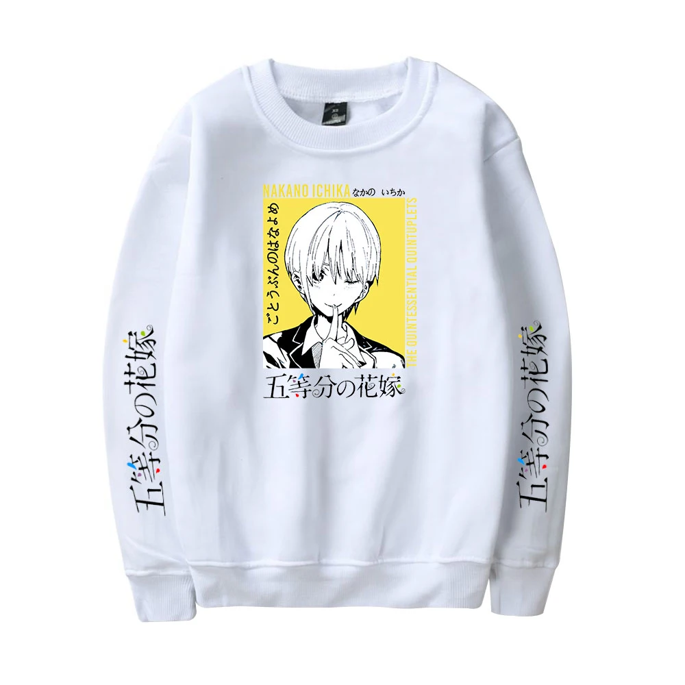 

Толстовка с пятью половинами Hanayome без косточек, свитшот, пуловер, мужская и женская одежда, Классический мультяшный принт