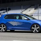 2 шт. Автомобильная наклейка, боковая дверь, юбка, Виниловая наклейка для гольфа 4 5 6 7 TSI TCR, прочная и практичная наклейка на корпус, автомобильные аксессуары