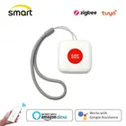 Кнопка вызова для пациентов и пожилых людей Tuya Zigbee, беспроводная кнопка вызова, кнопка SOS, экстренный вызов, пейджер для ухода за пациентами, людей с ограниченными возможностями, 3,0