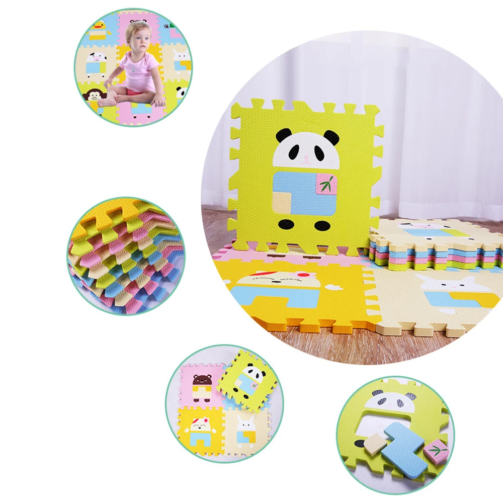 Коврики для детских игр гимнастические ползающие коврики напольные пазлы