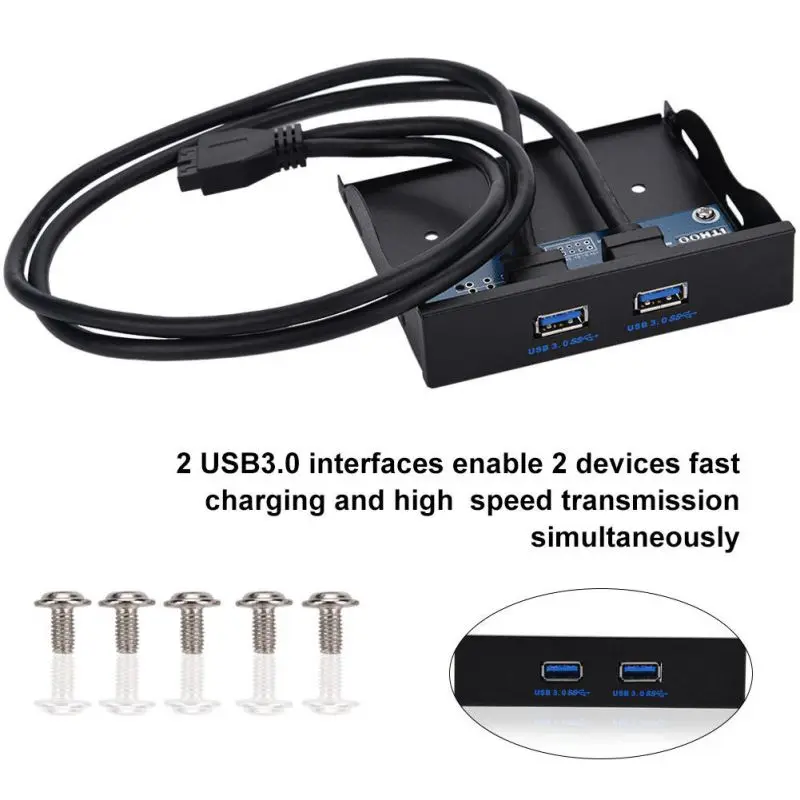 USB 3 0 обратно Панель скользящая Скоба для 20 контактный разъем 2 Порты и разъёмы