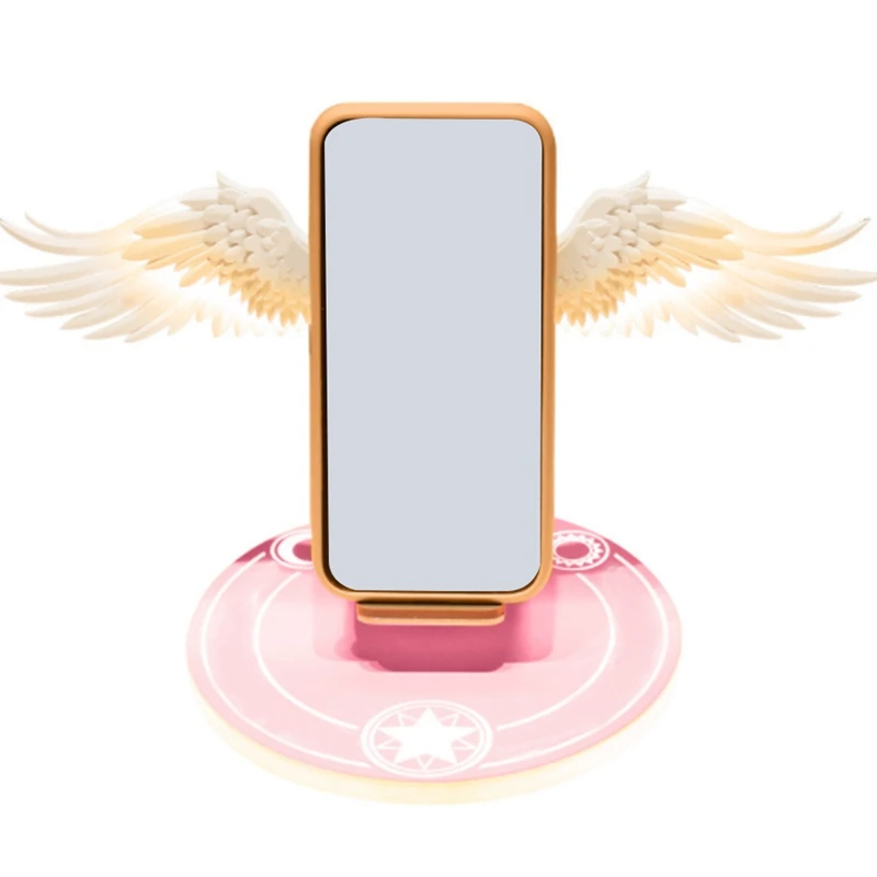 

Universal LED Qi Wireless Charging Base 10W Angel Wing Provides Fast Wireless Charger for Mobile Phone