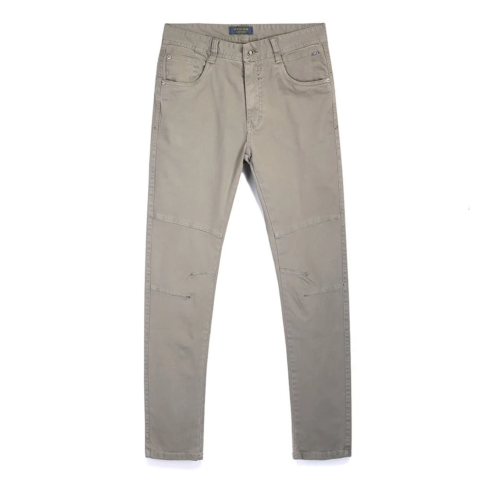 

water wash slim fit pure cotton elastic Korean cowboy empty