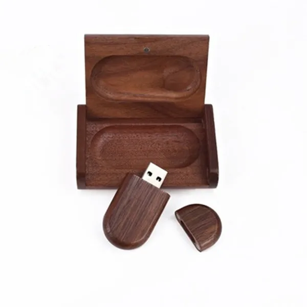 walnut with box ESHANMU(более 10 шт. бесплатный логотип) деревянный usb флэш-накопитель Флешка 4 ГБ 8 ГБ 16 ГБ 32 ГБ карта памяти фотографии подарки - Цвет: walnut with box