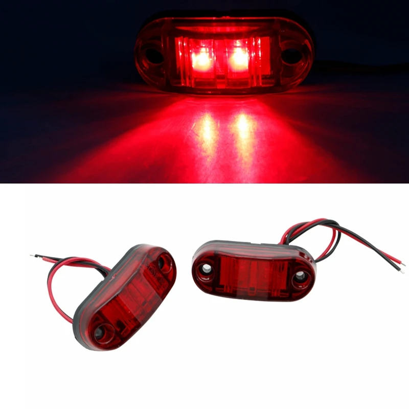 2 шт. 12 В светодиодные боковые габаритные фонари автомобильные Внешние огни