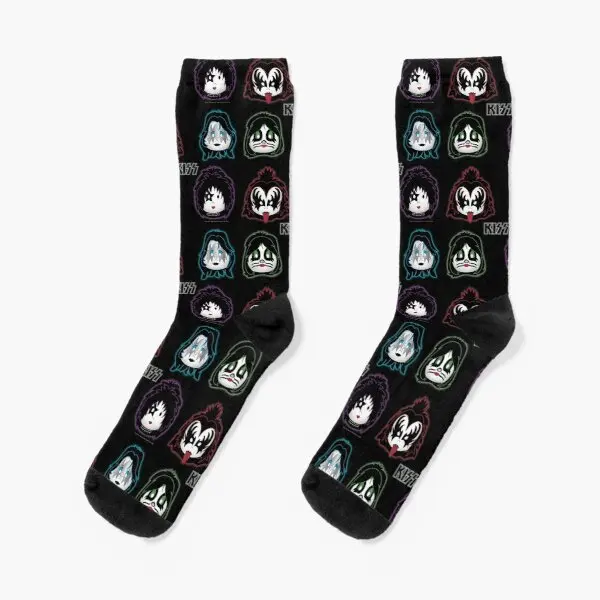 Kiss Band Solo Cute Design For Kids Crew Socks Funny Ladies Best Pattern Cartoon Mens Cotton Women Short Comfortable Unisex