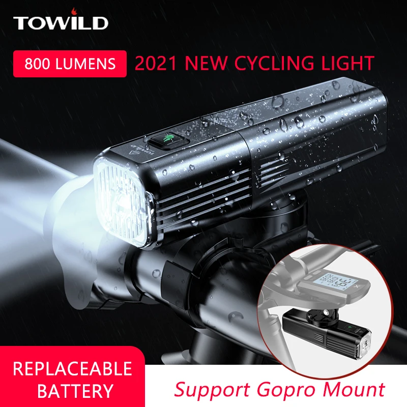 Towlid BR800 велосипед светодиодный головной светильник MTB дорожный яркий вспышки