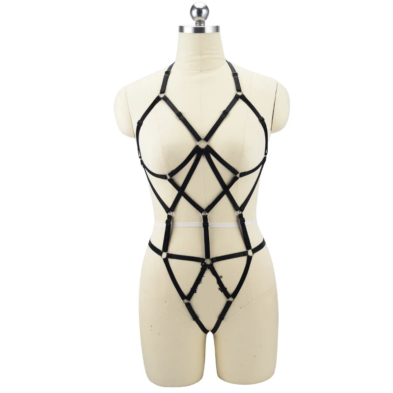

Women Fetish Chest Bondage Harness Lingerie Harajuku Sexy Body Harness Bra Body Cage Bra Gothic Suspenders Garter Belt Gift