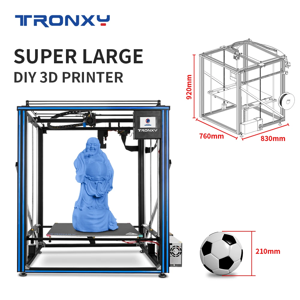3d-машина TRONXY новая Обновленная версия X5SA-500 PRO большой размер печати 500*500*600 мм
