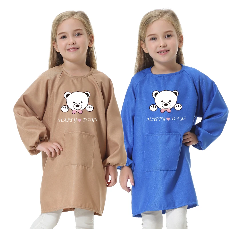 Детская непромокаемая одежда из полиэстера с длинными рукавами для детского