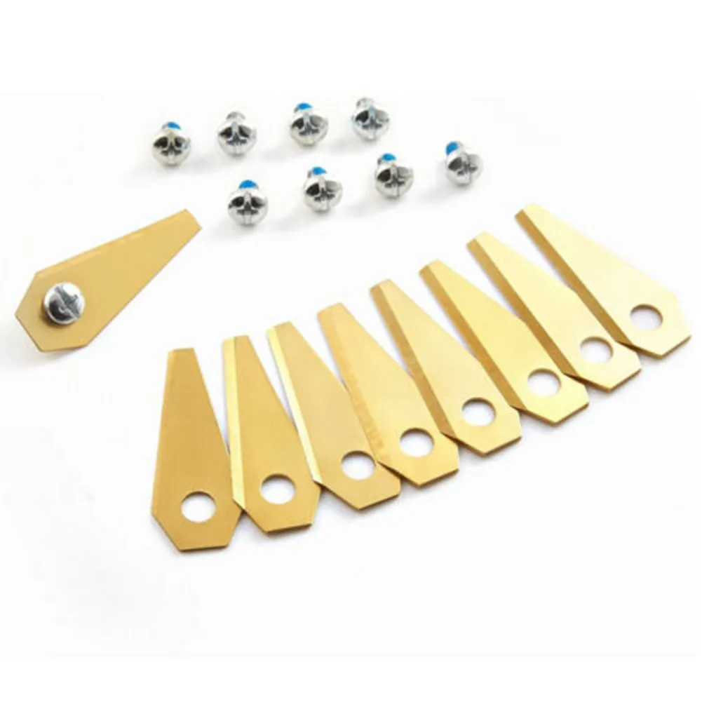 

18 Pieces Blades Accessories Blade Golden Part Replacement Stainless Steel