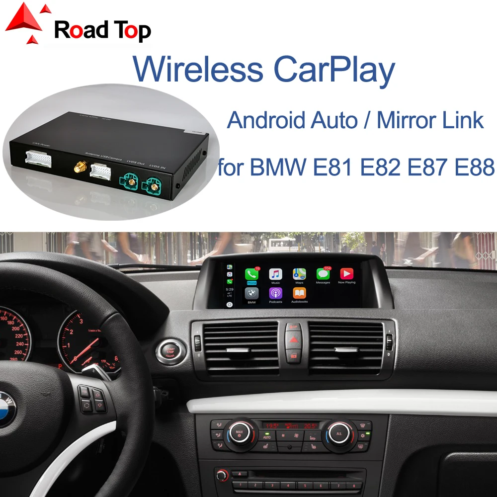 Беспроводная CarPlay для BMW i3 I01 NBT система 2012 2017 с Android Авто Зеркало Ссылка AirPlay