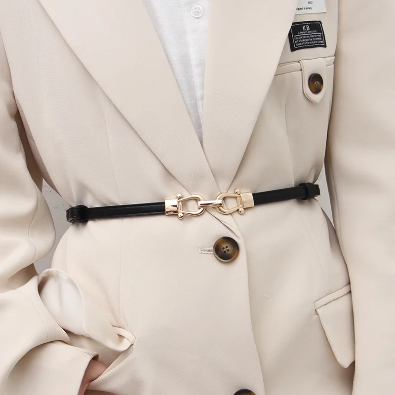 Регулируемые ремни из искусственной кожи для женщин тонкие женские с пряжкой