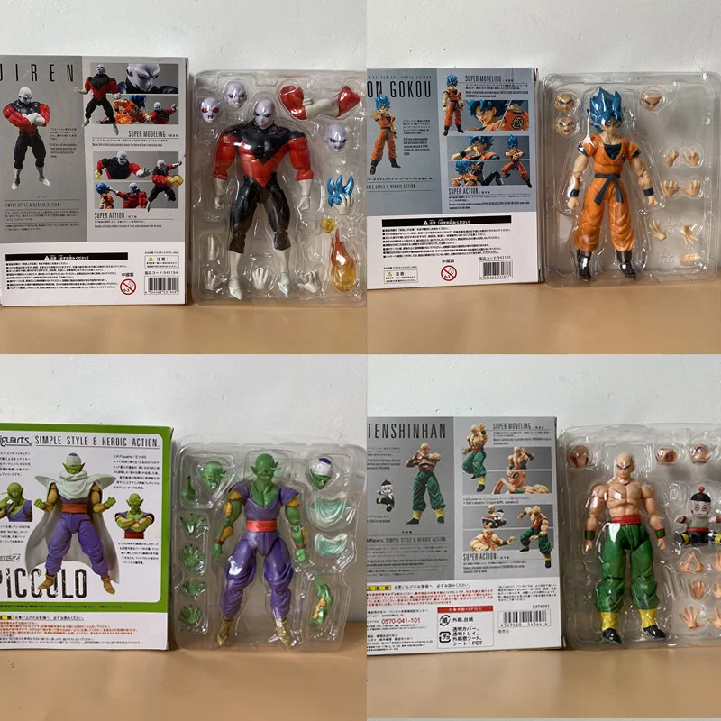 SHF Son Goku голубой Супер Синий Gokou маленький теншиньхан ямча Jiren Broly экшн-фигурка