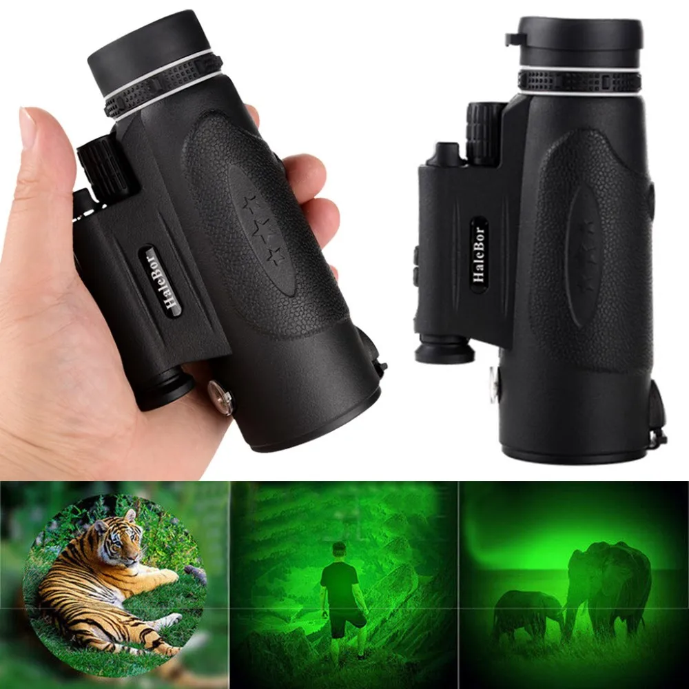 100x90 оптический монокулярный телескоп бинокль ночное видение водонепроницаемые