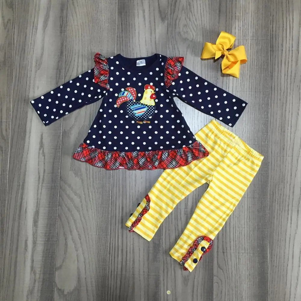 Осенне зимняя детская одежда на День Благодарения для маленьких девочек бутик