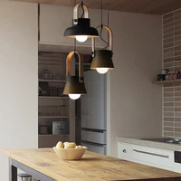 nordic led iron pendant lights macaron color creative kitchen lamp bedroom restaurant bar hanging lamps indoor lighting fixtures