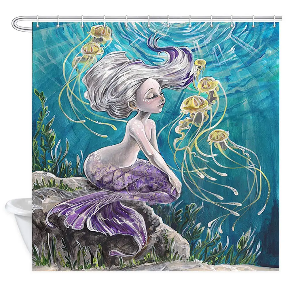 Занавеска для душа в ванную комнату занавеска стиле Фэнтези с изображением