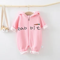 baby one piece clothes cute rabbit ears warm newborn suit boy baby one piece clothes autumn and winter new style