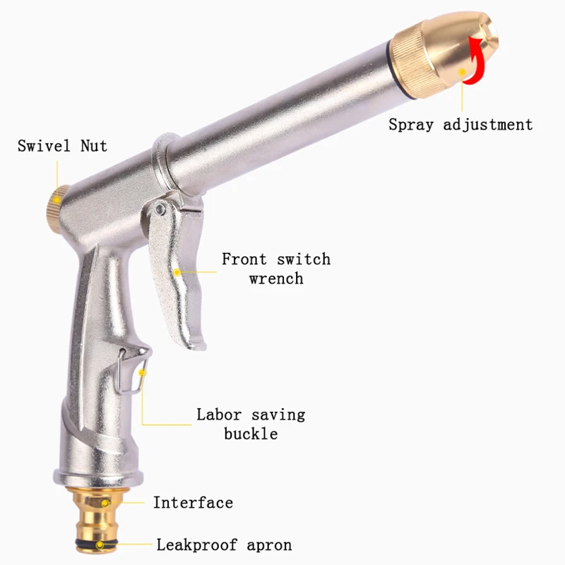 Многофункциональный водяной пистолет высокого давления для автомойки сада