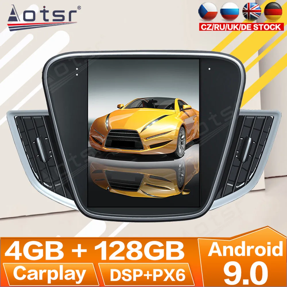 

For Chevrolet Cavalier 2016 2017 2018 Android 9.0 Radio Multimedia Car Cassette Recorder Stereo Player Tesla GPS Navi Head Unit