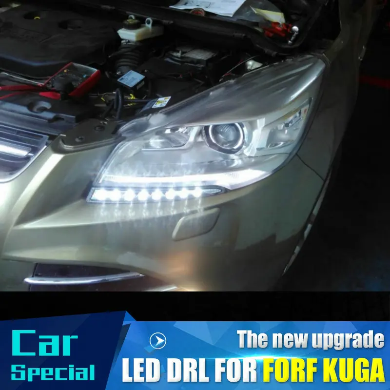

1 Pair for Ford Kuga Escape 2013-2016 Daytime Running Light DRL LED Fog Lamp Cover