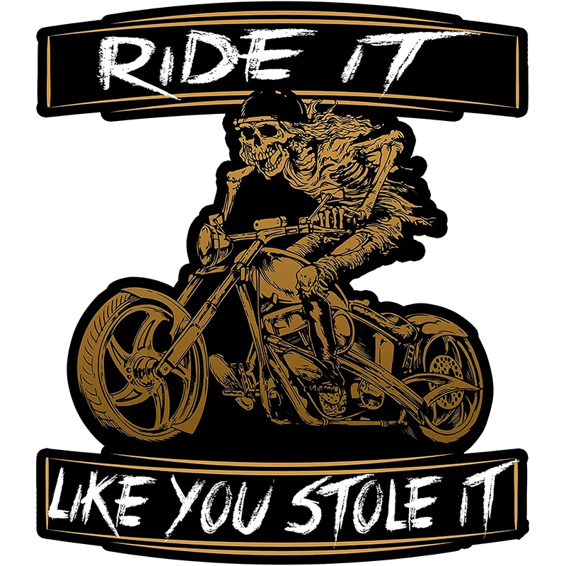 

Hot Personality Motorcycle Helmet Sticker-*vinyl-adult Sticker-Badas Motorcycle Decal, Including Skull and American Flag