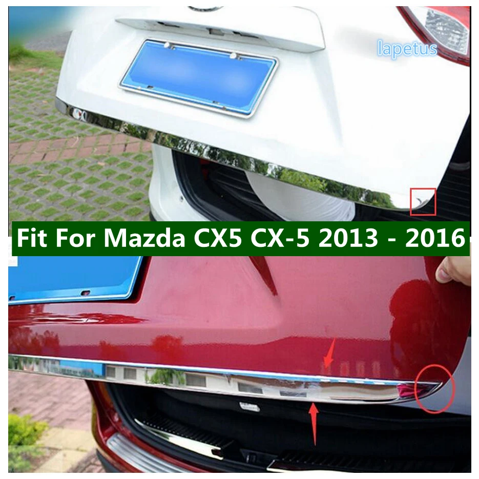 

Lapetus Rear Trunk Door Cover Trim Decoration Garnish Strip Car Styling Cover Trim Fit For Mazda CX5 CX-5 2013 2014 2015 2016