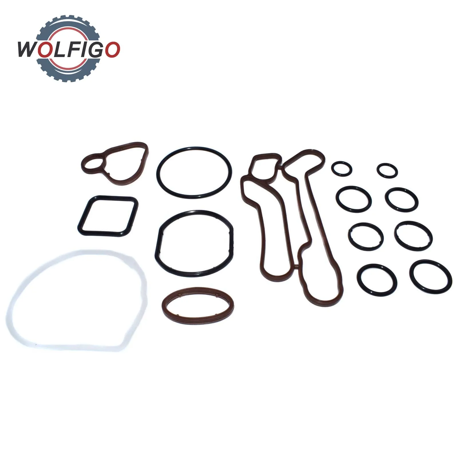 WOLFIGO Engine прокладка масляного радиатора Seal Set 55571687 55354071 55355603 подходит для Chevrolet Pontiac