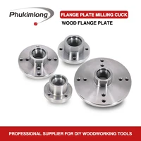 phukimlong m333 518tpi wood turning lathe steel face plate chuck flange with diameter 2 3 4 6 inch faceplate