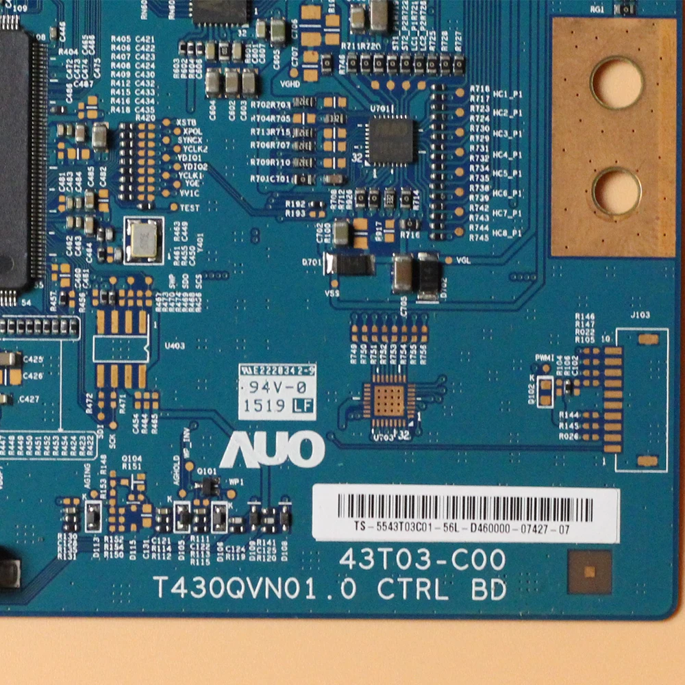 Tcon плата T430QVN01.0 CTRL BD 43T03 C00 схема протестирована ТВ логическая Замена Бесплатная