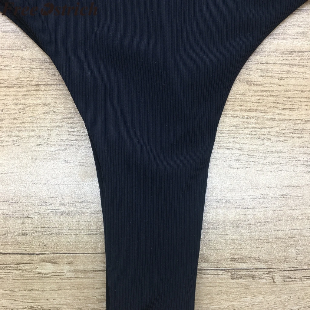 Купальник женский слитный на бретельках с пуш-ап и высокой талией размера плюс |