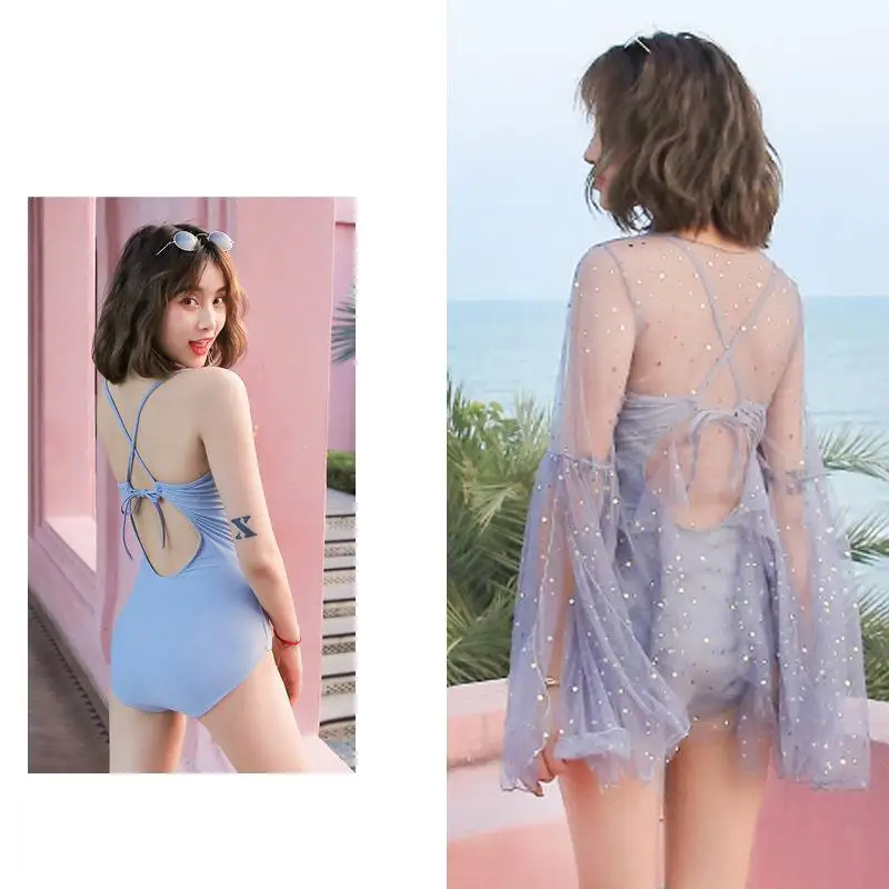 

2020 New Sexy Women Ladies Three Piece Swimsuit Swimwear Bandage Bathing Monokini Push-up Bikini Suit Swimming Costume