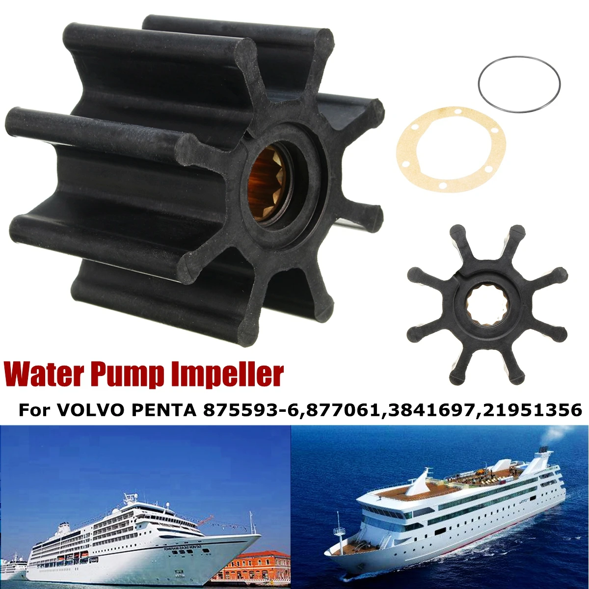 Водяной насос набор для рабочего колеса резина VOLVO PENTA #875593-6 877061 3841697 Новый |