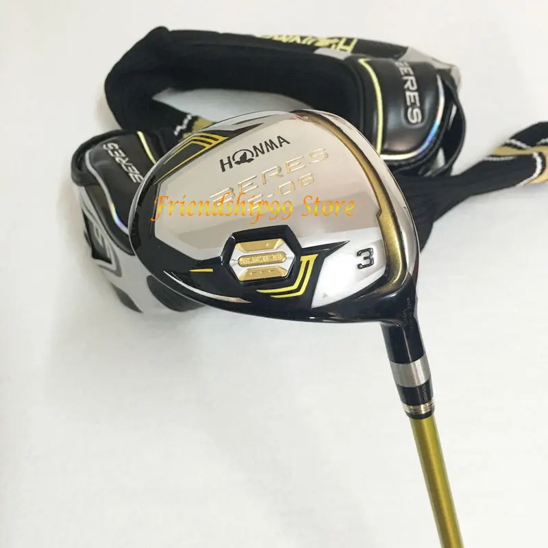 Мужской Гольф-Фарватер HONMA S-06 3 звезды Деревянные клюшки 3/15 5/18 гольф с графитовая клюшка для гольфа R S SR flex