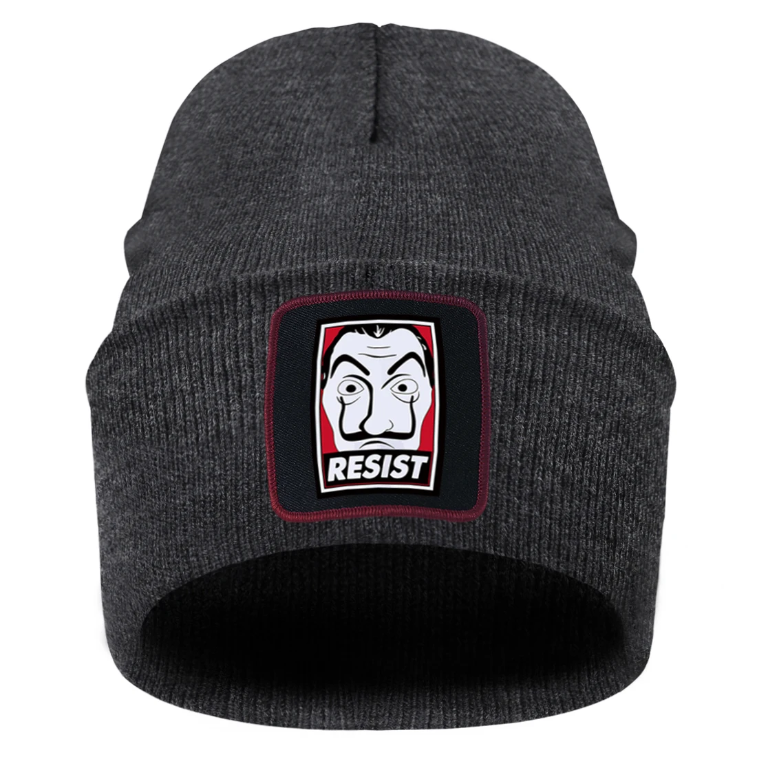 

Шапочки с принтом La Casa De Papel, облегающие шапочки, мягкая уличная шапка в стиле хип-хоп, уличная облегающая шапка, мужская и женская зимняя обл...